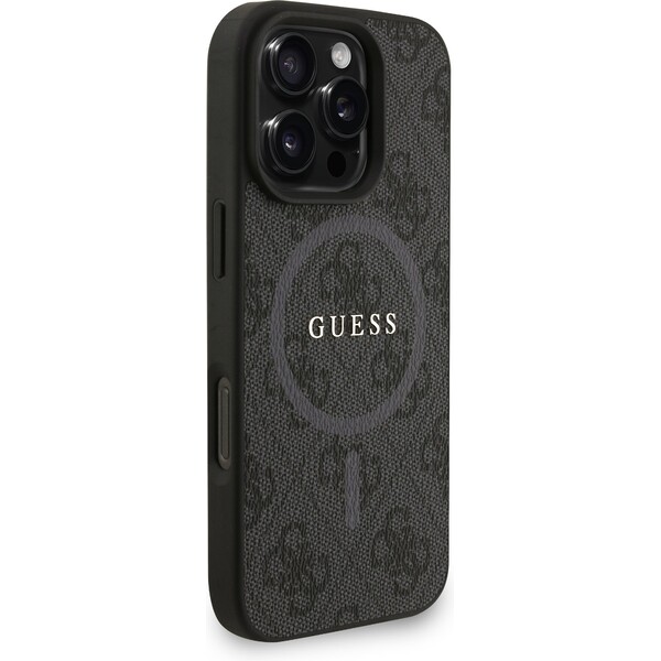 Guess-PU-Leather-4G-Colored-Ring-Strap-MagSafe-kryt-iPhone-16-Pro-Max-cerny