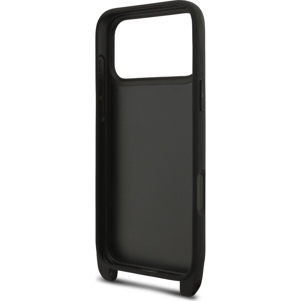 Karl-Lagerfeld-Saffiano-Crossbody-Popruh-Metal-Karl-and-Choupette-kryt-iPhone-17-Pro-Max-cerny