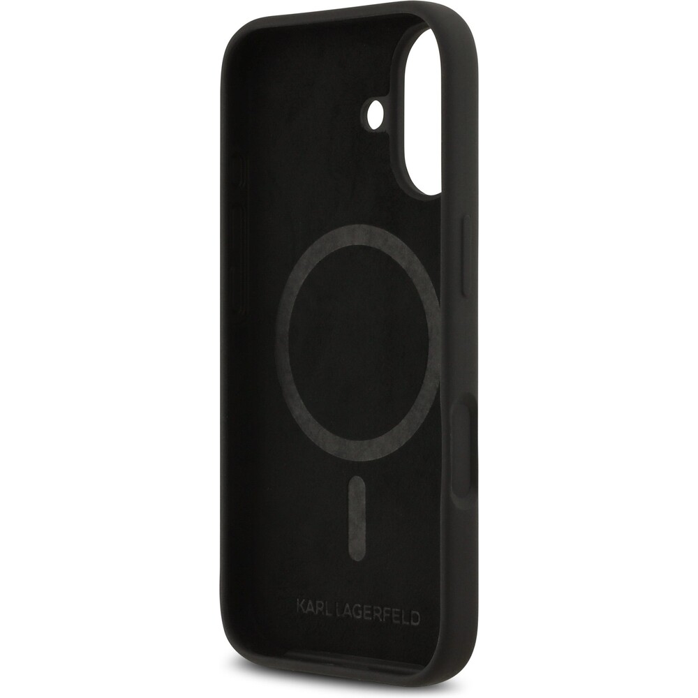 Karl-Lagerfeld-Liquid-Silicone-K-CH-Sketch-MagSafe-kryt-iPhone-17-cerny