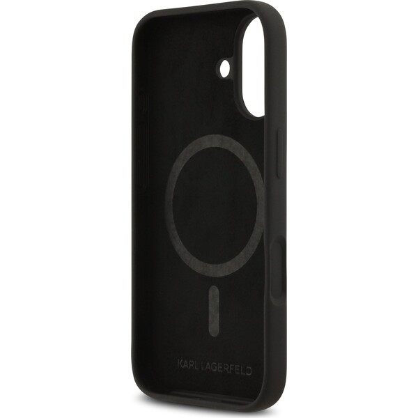Karl-Lagerfeld-Liquid-Silicone-K-CH-Sketch-MagSafe-kryt-iPhone-17-cerny