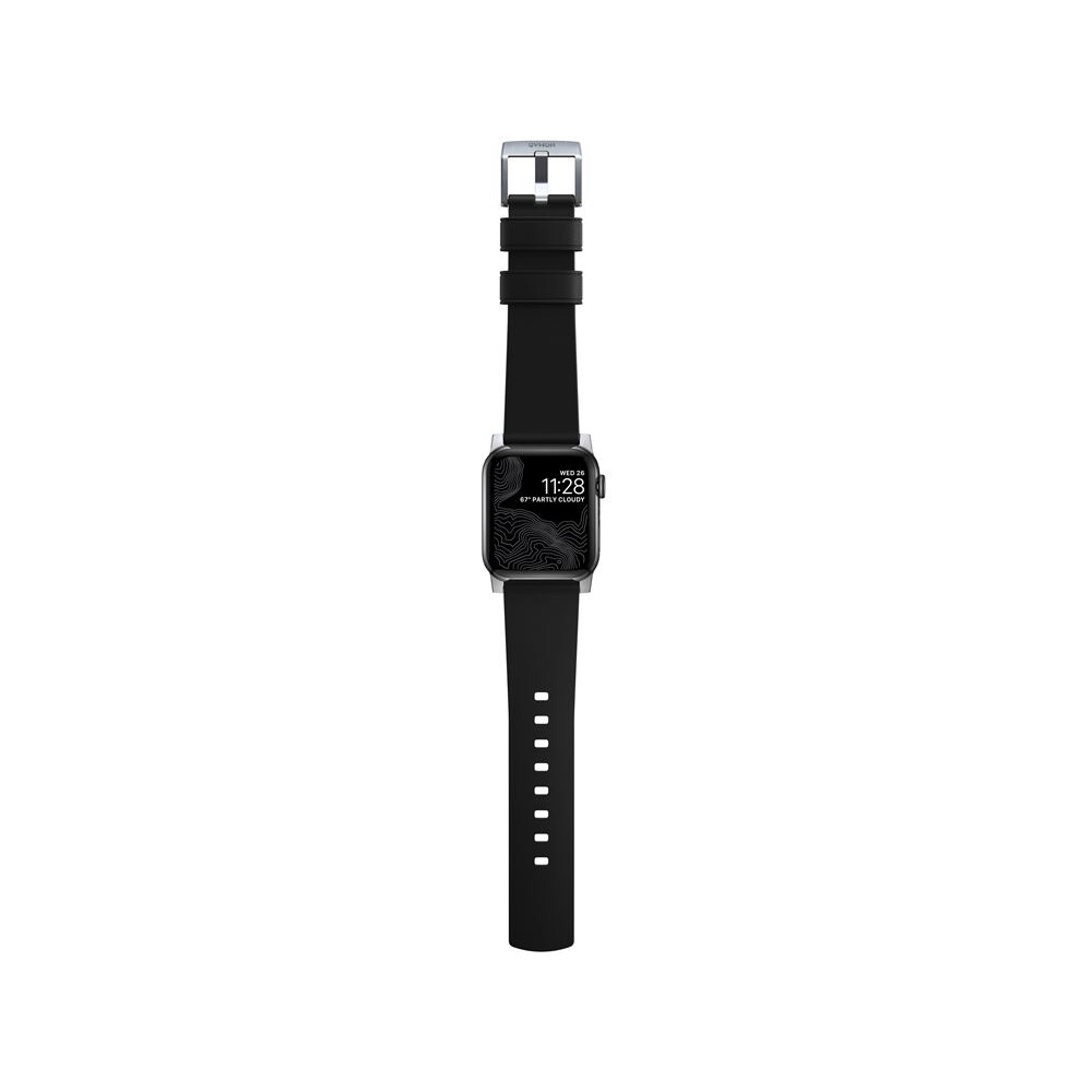 Nomad-Active-Strap-Pro-hydrofobni-kozeny-reminek-Apple-Watch-49-45-44-42mm-cerny-stribrny