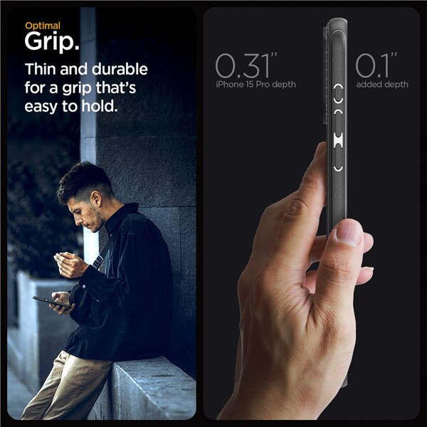 Spigen-Mag-Armor-MagFit-kryt-iPhone-15-Pro-matne-cerny