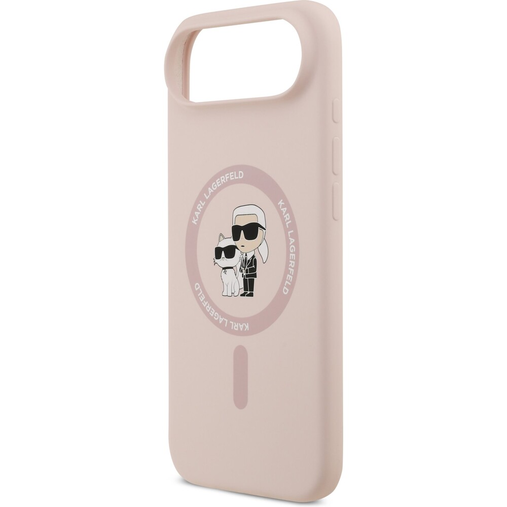 Karl-Lagerfeld-Liquid-Silicone-Karl-and-Choupette-MagSafe-kryt-iPhone-Air-ruzovy