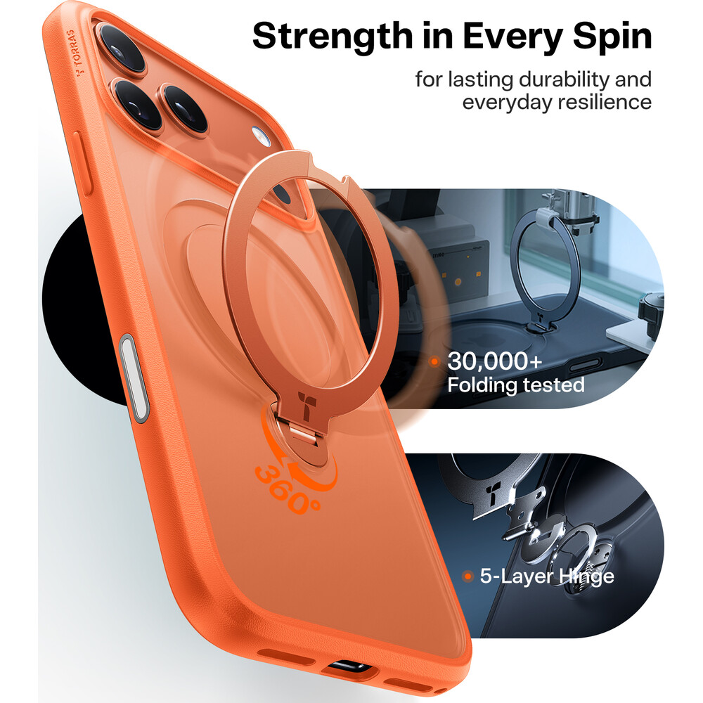 Torras-Ostand-Q3-Spin-MagSafe-kryt-iPhone-17-Pro-Max-energy-orange