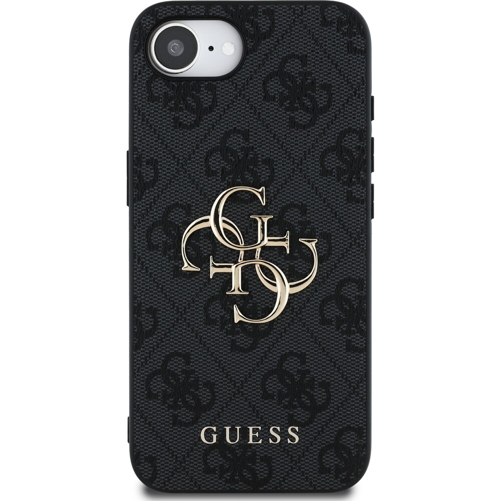 Guess-PU-4G-Metal-Logo-kryt-iPhone-17e-16e-sedy