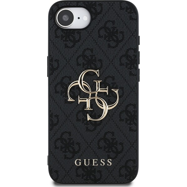 Guess-PU-4G-Metal-Logo-kryt-iPhone-17e-16e-sedy
