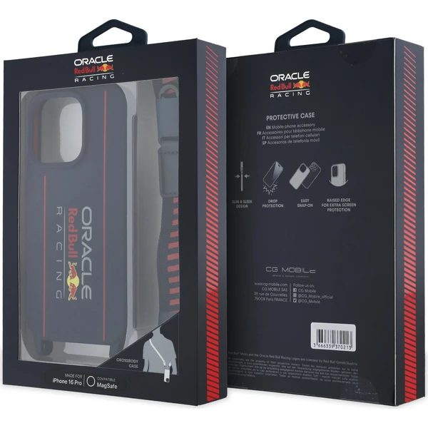Oracle-Red-Bull-Racing-Silicone-Vertical-Logo-MagSafe-zadni-kryt-Crossbody-popruh-iPhone-16-Pro-mo