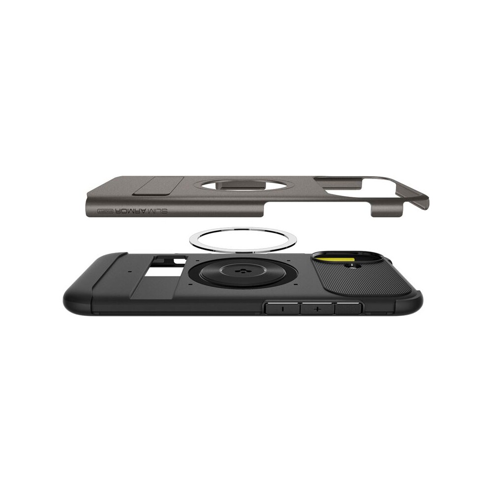 Spigen-Slim-Armor-MagSafe-kryt-iPhone-16-gunmetal