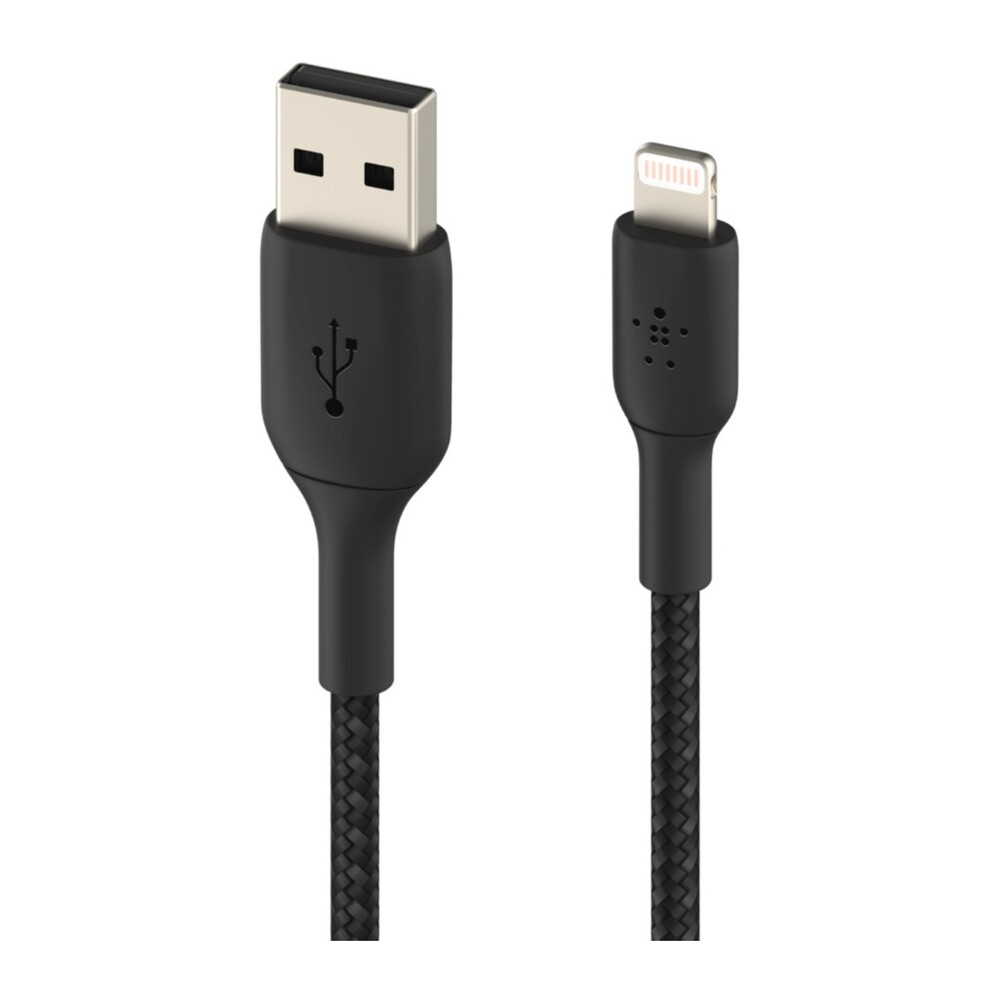 Belkin-BOOST-Charge-Braided-Lightning-USB-A-napajeci-kabel-2m-cerny