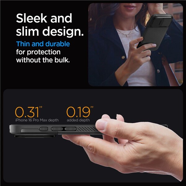 Spigen-Optik-Armor-MagSafe-kryt-iPhone-16-Pro-Max-black