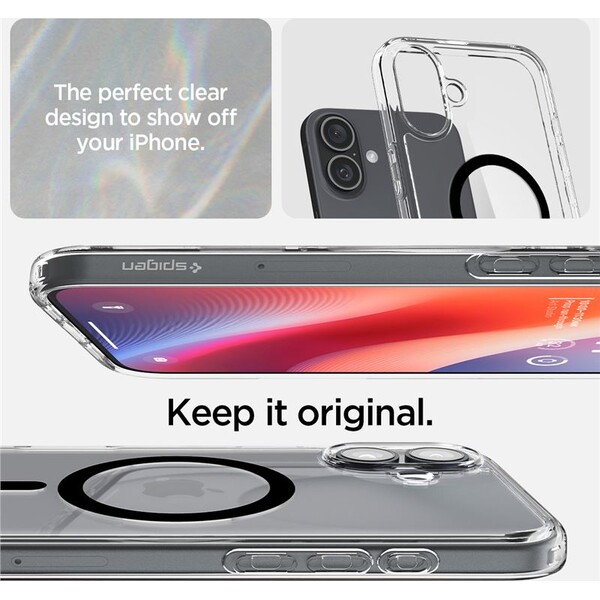 Spigen-Ultra-Hybrid-MagSafe-kryt-iPhone-16-black