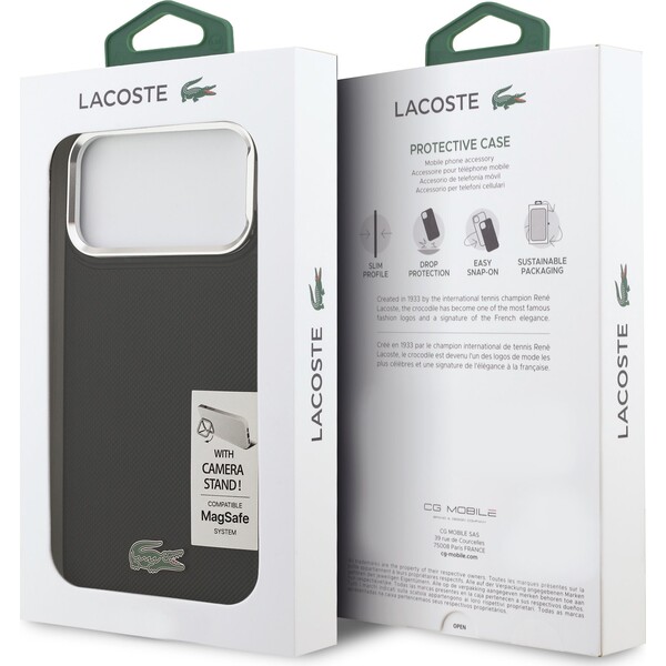 Lacoste-Iconic-Petit-Pique-Camera-Stand-MagSafe-kryt-iPhone-17-Pro-Max-cerny