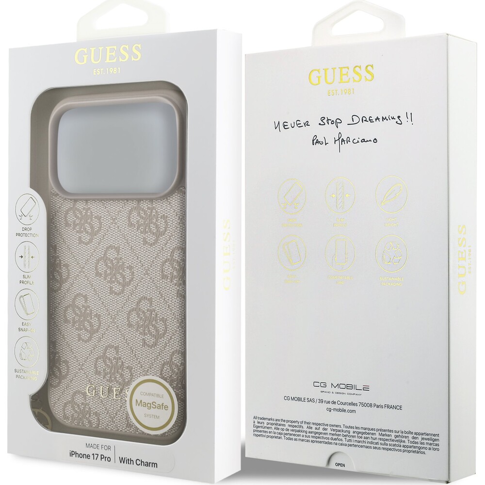 Guess-4G-Charm-kryt-iPhone-17-Pro-ruzovy
