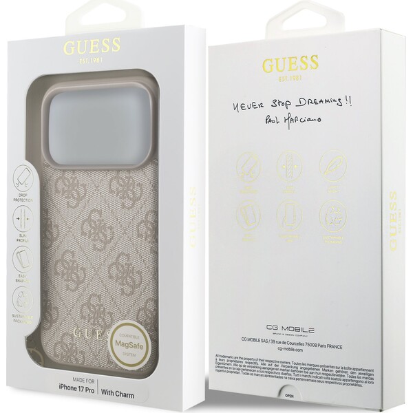 Guess-4G-Charm-kryt-iPhone-17-Pro-ruzovy