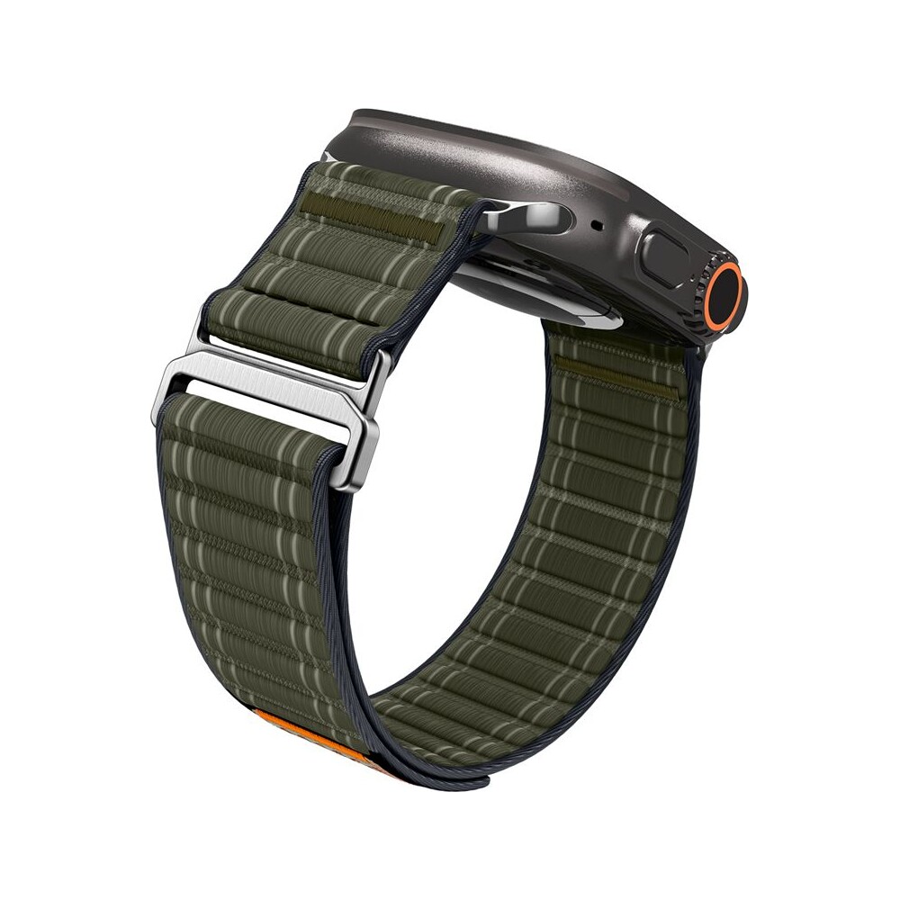 Spigen-Fabric-Band-reminek-hook-and-loop-Apple-Watch-49-46-45-44mm-zeleny