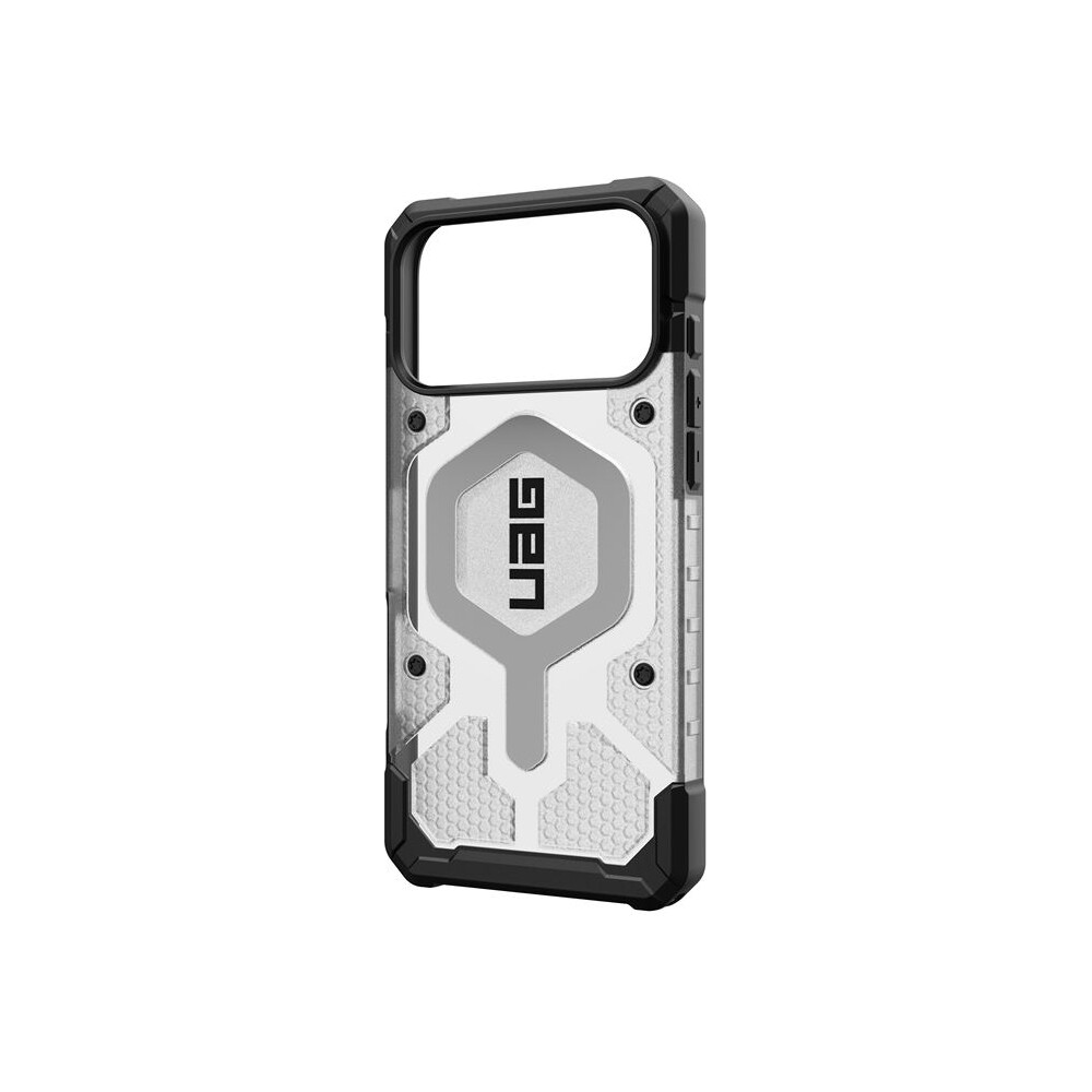 UAG-Pathfinder-Clear-Magsafe-kryt-iPhone-17-Pro-Max-ciry-stribrny