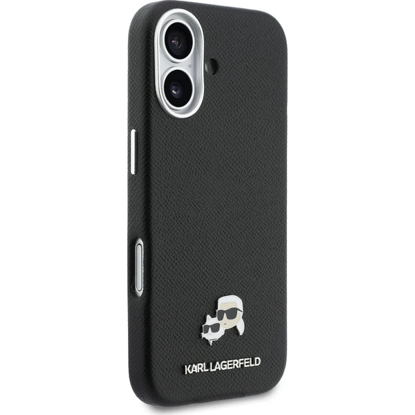 Karl-Lagerfeld-PU-Karl-and-Choupette-Heads-Pins-MagSafe-kryt-iPhone-17-cerny