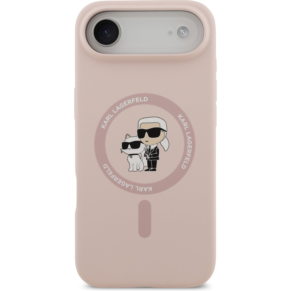 Karl-Lagerfeld-Liquid-Silicone-Karl-and-Choupette-MagSafe-kryt-iPhone-Air-ruzovy