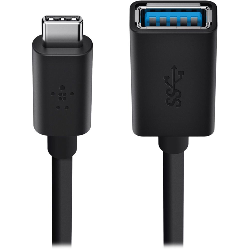 Belkin-USB-C-USB-A-redukce-0-15m-cerna