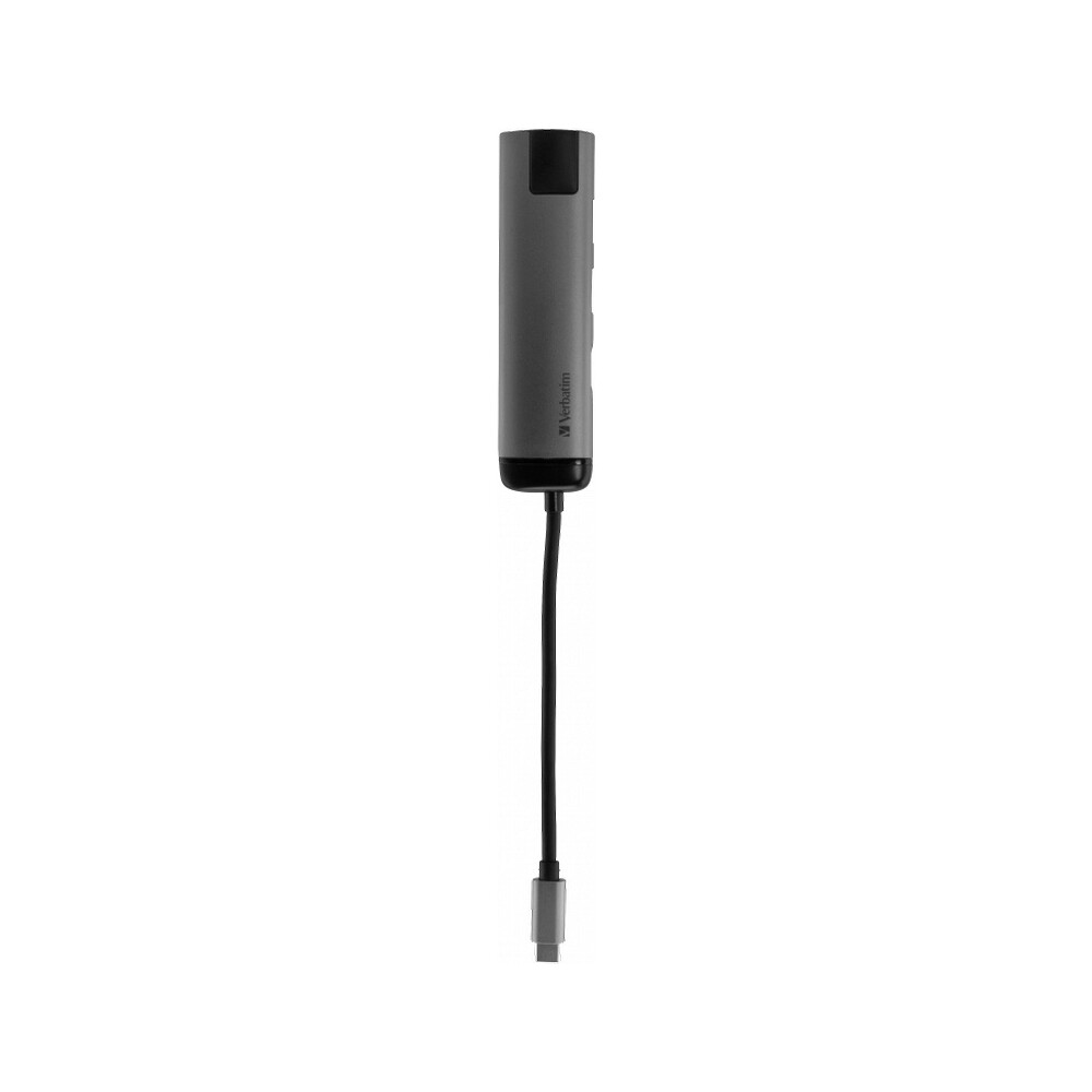 Verbatim-USB-C-Multiport-HUB-2x-USB-3-0-1x-USB-C-HDMI-LAN-dokovaci-stanice-seda