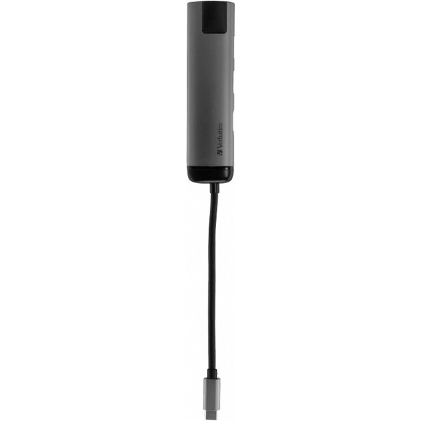 Verbatim-USB-C-Multiport-HUB-2x-USB-3-0-1x-USB-C-HDMI-LAN-dokovaci-stanice-seda
