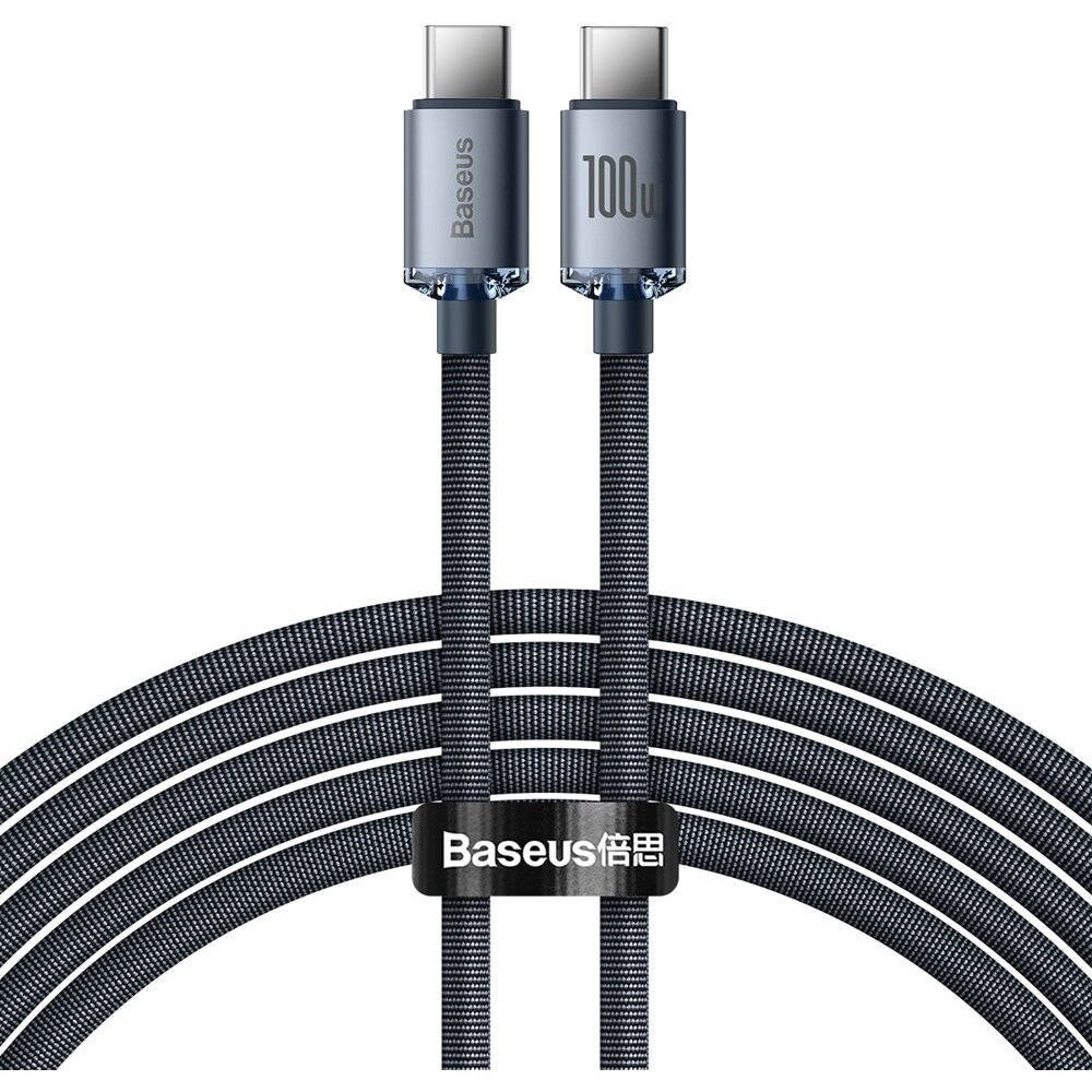Baseus-Crystal-Shine-USB-C-USB-C-napajeci-kabel-100W-2m-cerny