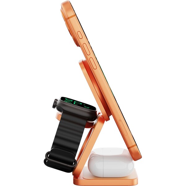 Cubenest-SQ312-Ultra-Qi2-2-MagSafe-3v1-nabijecka-35W-oranzova-Limited-Edition-