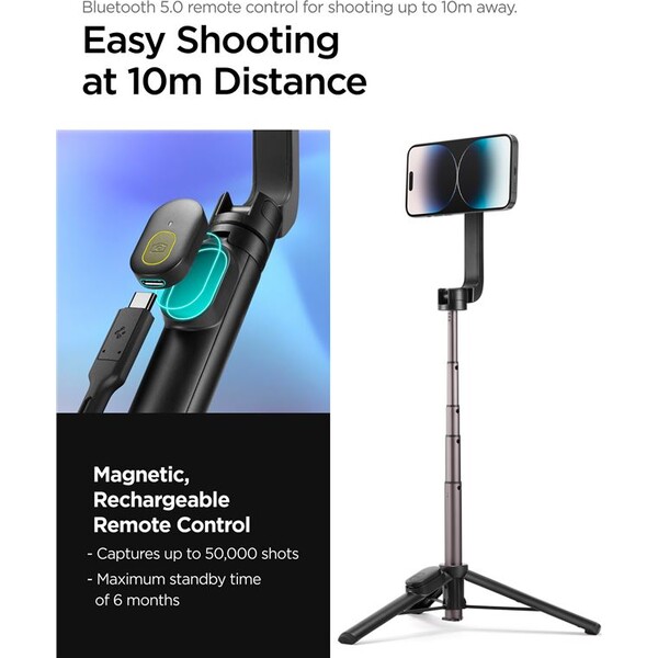 Spigen-MagSafe-Tripod-Selfie-Stick-cerna
