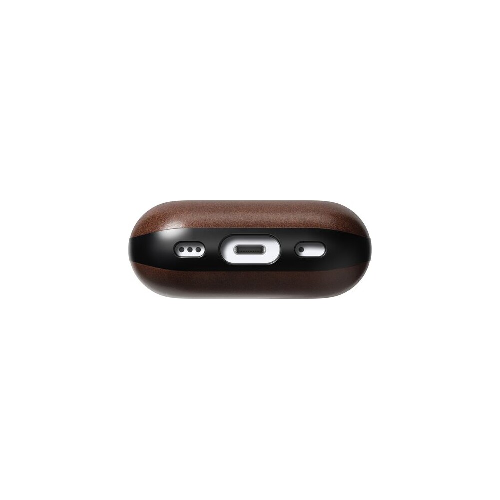 Nomad-Modern-Leather-pouzdro-AirPods-Pro-2-generace-tmave-hnede