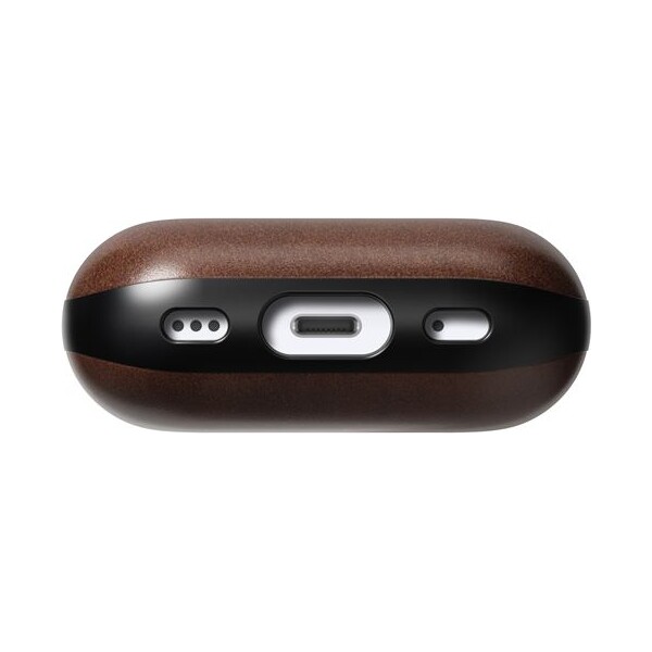 Nomad-Modern-Leather-pouzdro-AirPods-Pro-2-generace-tmave-hnede