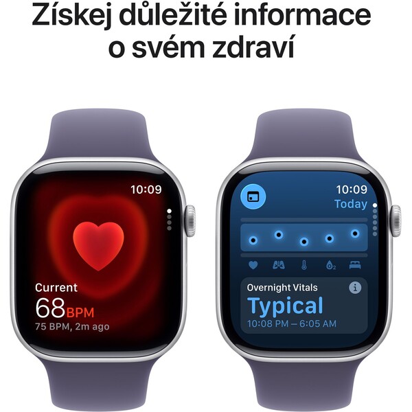Apple-Watch-Series-11-42mm-Stribrny-hlinik-s-mlzne-fialovym-sportovnim-reminkem-M-L