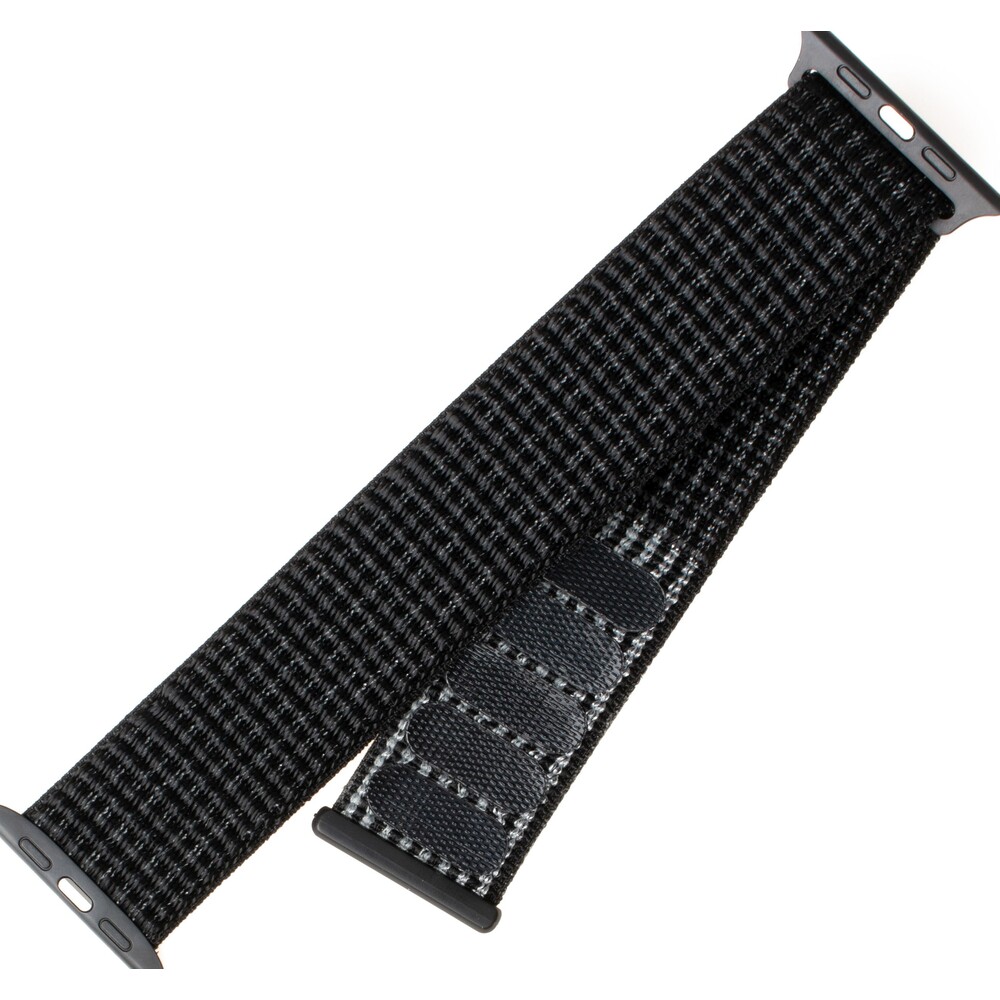 FIXED-Nylon-Strap-nylonovy-pasek-pro-Apple-Watch-42-44-45mm-reflexne-cerny