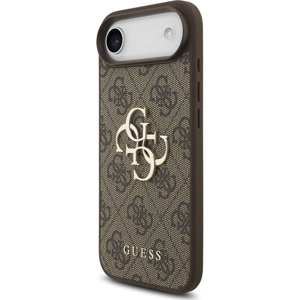Guess-PU-4G-Metal-Logo-kryt-iPhone-Air-hnedy