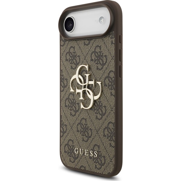 Guess-PU-4G-Metal-Logo-kryt-iPhone-Air-hnedy