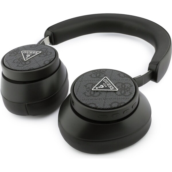 Guess-PU-Leather-4G-Triangle-Logo-ENC-Bezdratova-sluchatka-cerna