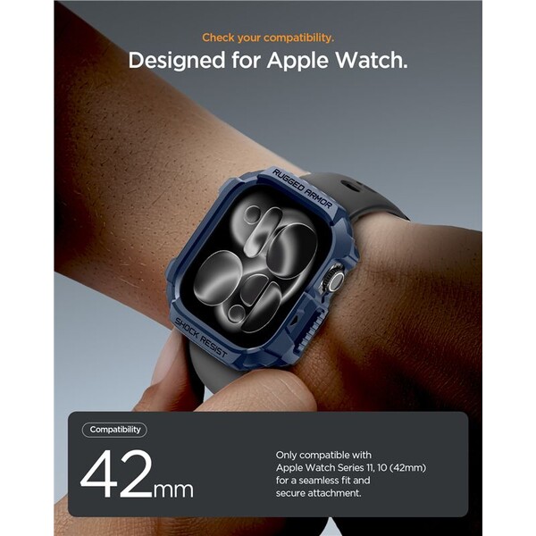 Spigen-Rugged-Armor-2-pouzdro-Apple-Watch-11-42mm-navy-blue