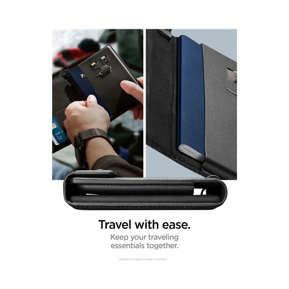 Spigen-Universal-AirTag-Passport-Holder-pouzdro-na-cestovni-pas-cerne