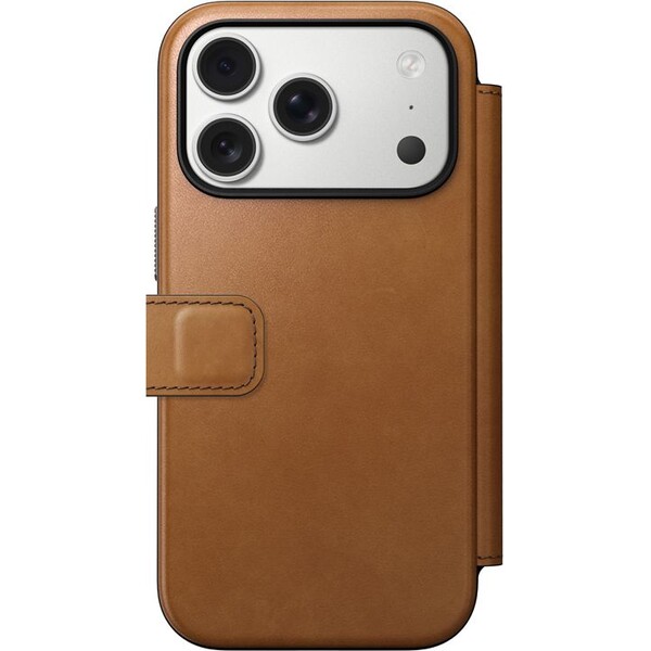 Nomad-Modern-Leather-Folio-MagSafe-kozene-pouzdro-iPhone-17-Pro-English-Tan