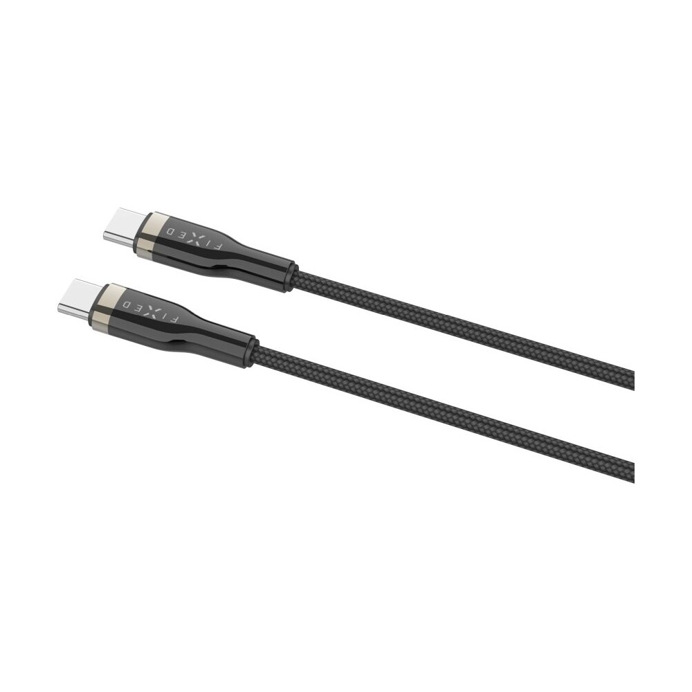 FIXED-USB-C-USB-C-napajeci-kabel-100W-1-2m-cerny