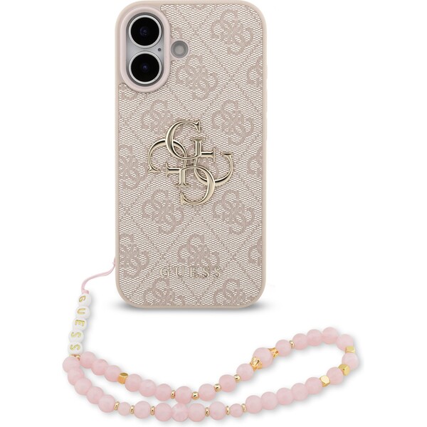 Guess-PU-4G-Metal-Logo-Strap-kryt-iPhone-17-ruzovy