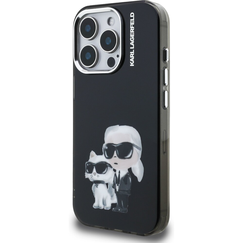 Karl-Lagerfeld-IML-Aquarelle-Karl-and-Choupette-kryt-iPhone-15-Pro-cerny