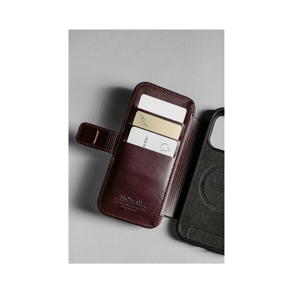 Nomad-Modern-Leather-Folio-Horween-MagSafe-kozene-pouzdro-iPhone-17-Pro-Max-Burgundy