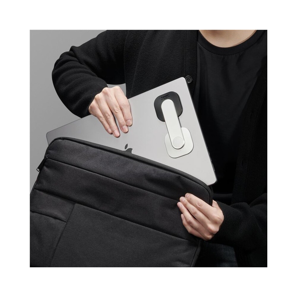 Spigen-OneTap-Monitor-Laptop-Mount-S312-nalepovaci-MagSafe-drzak-stribrny