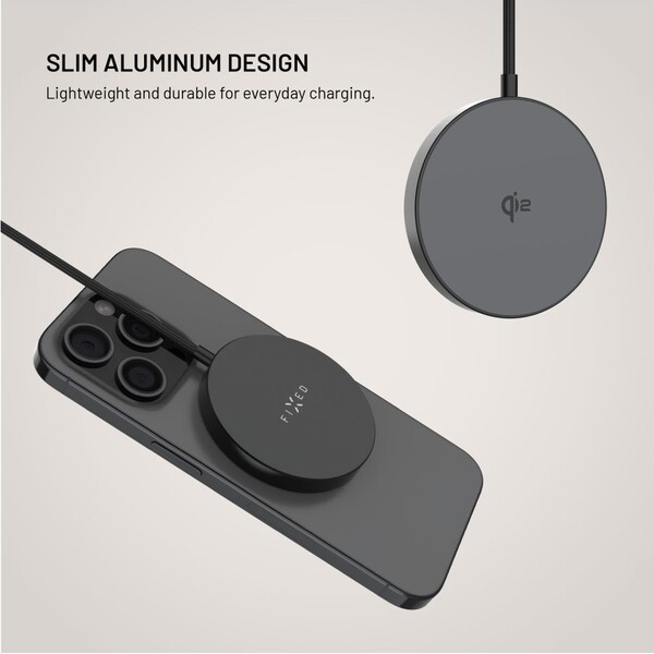 FIXED-MagPad-Slim-MagSafe-nabijecka-s-Qi2-15W-cerna