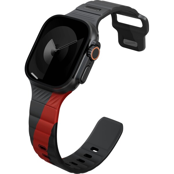 UNIQ-Stride-DE-FKM-reminek-pro-Apple-Watch-49-46-45-44mm-sedy-cerveny