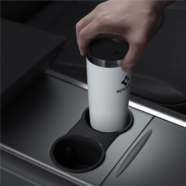 Spigen-Center-Console-Cup-Holder-Insert-vlozka-do-drzaku-napoju-2021-2022-Tesla-Model-Y-3-cerny