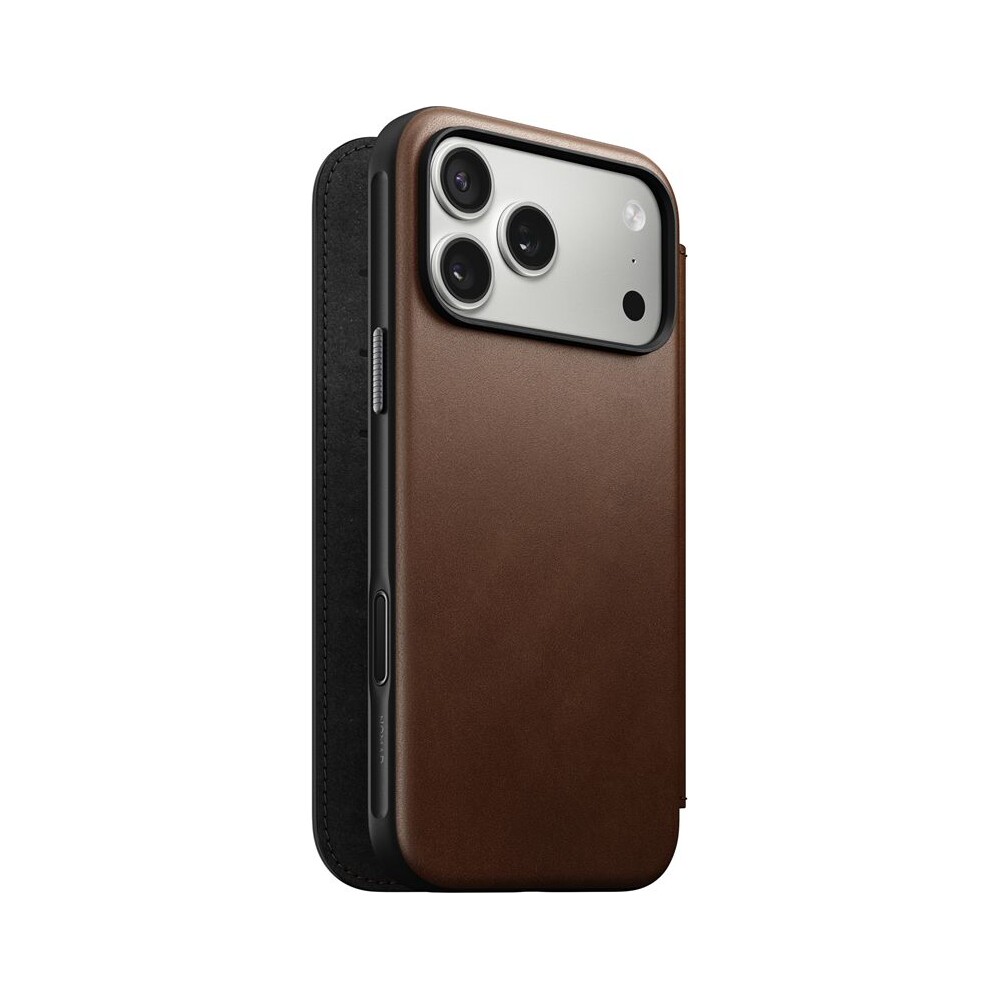 Nomad-Modern-Leather-Folio-MagSafe-kozene-pouzdro-iPhone-17-Pro-Max-Brown