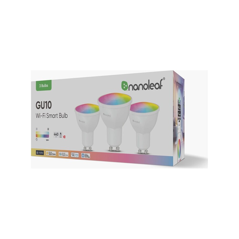 Nanoleaf-Essentials-Matter-Wi-Fi-GU10-Smart-Bulb-chytra-zarovka-3-Pack