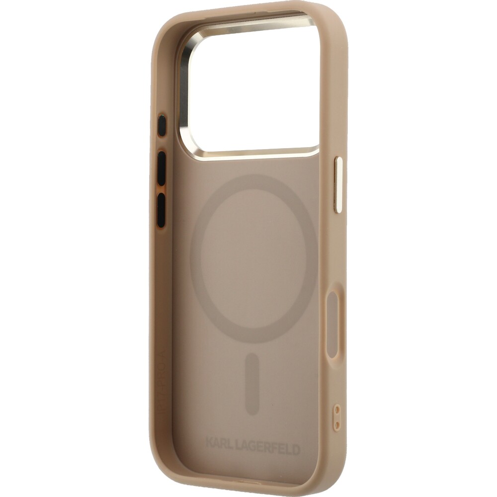 Karl-Lagerfeld-PU-Perforated-Monogram-MagSafe-kryt-iPhone-17-Pro-Max-bezovy