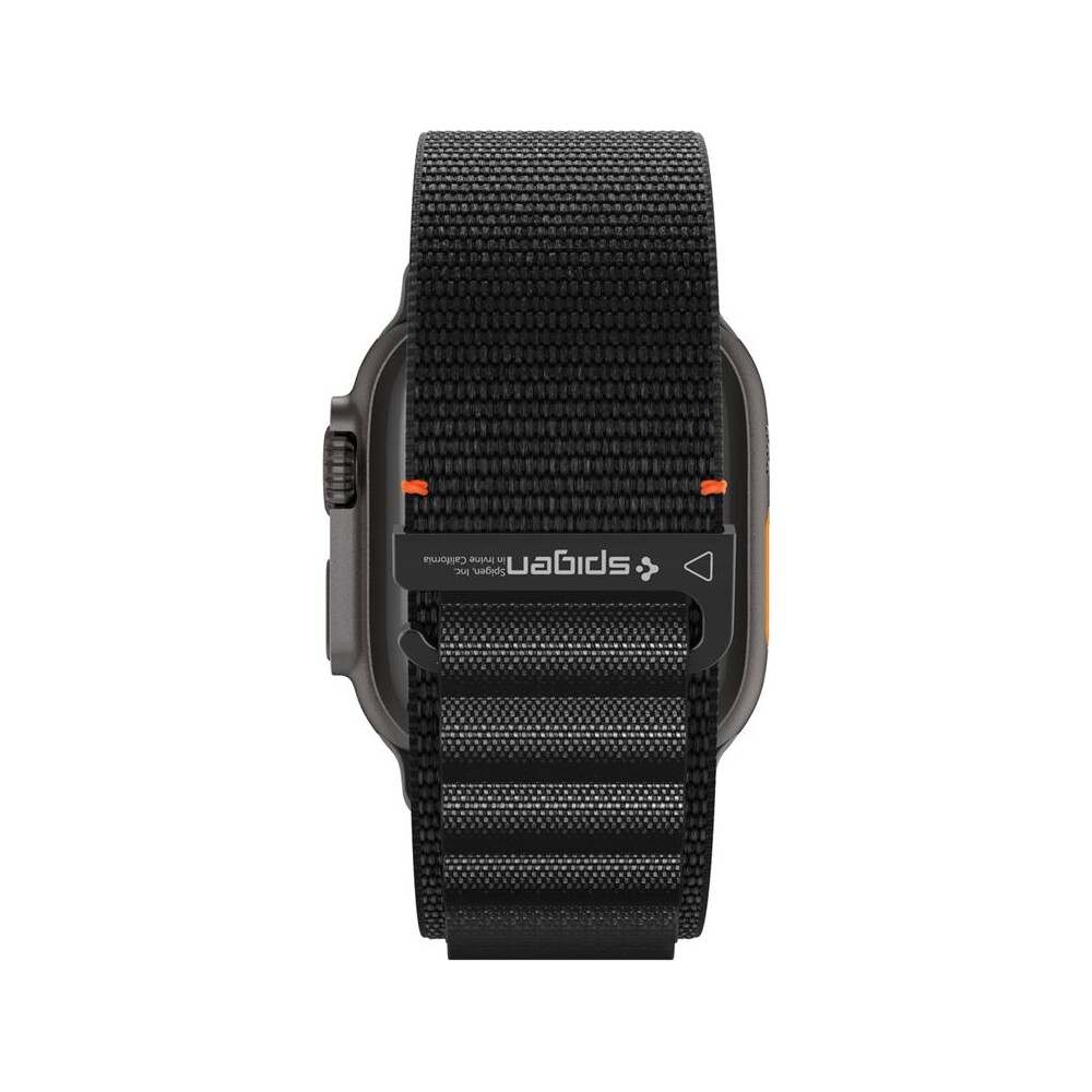 Spigen-Fabric-Band-hook-reminek-Apple-Watch-49-46-45-44mm-cerny
